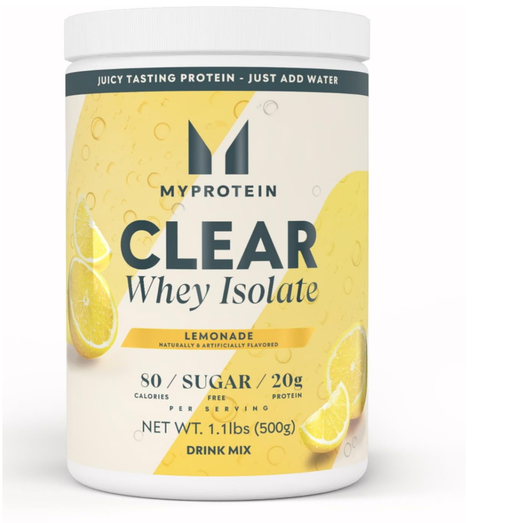 Myprotein Clear Whey Isolate Protein Powder, 1.1 Lb (20 Servings) 20g Protein per Serving, Naturally