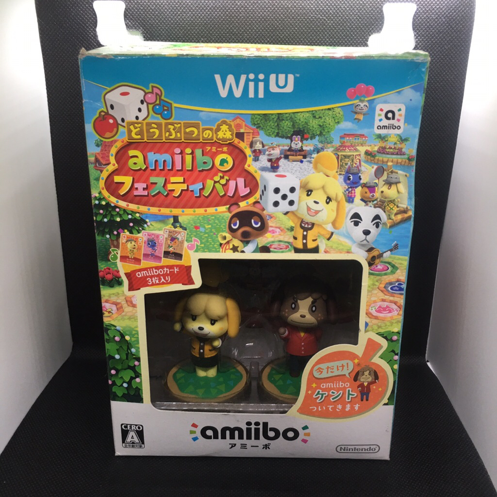 WiiU Amiibo Festival Animal Crossing แผ่นเกมและ Amiibo