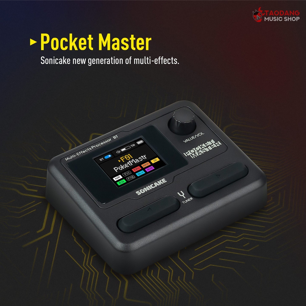 Sonicake Pocket Master มัลติเอฟเฟค Sonicake Multi Effects - เต่าแดง - รูปที่ 2