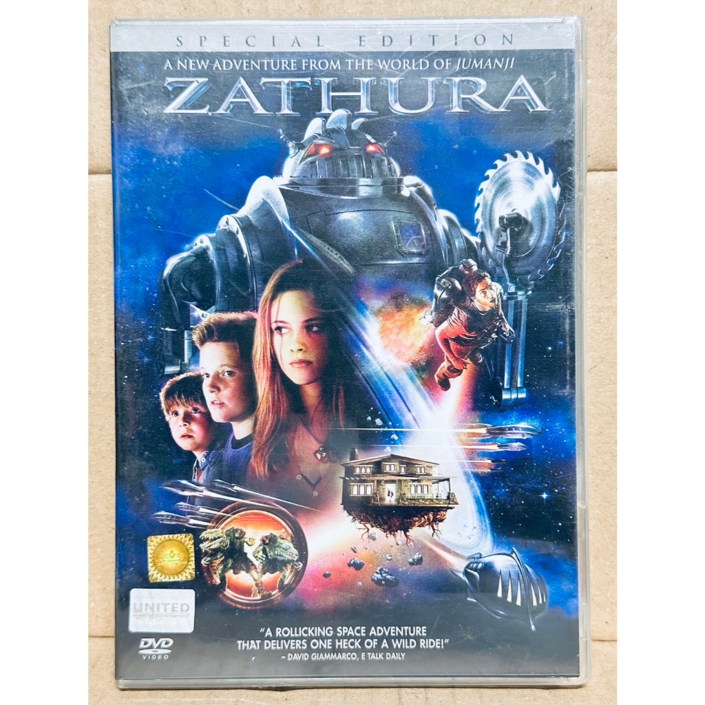 DVD : Zathura (2005) เกมทะลุมิติจักรวาล " Josh Hutcherson, Jonah Bobo, Kristen Stewart "
