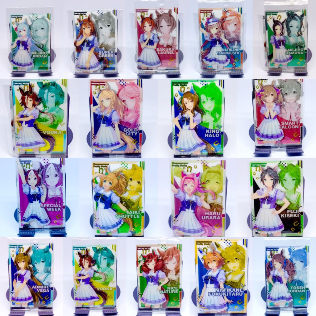 สาวม้าโมเอะ Uma Musume Pretty Derby Wafer Card