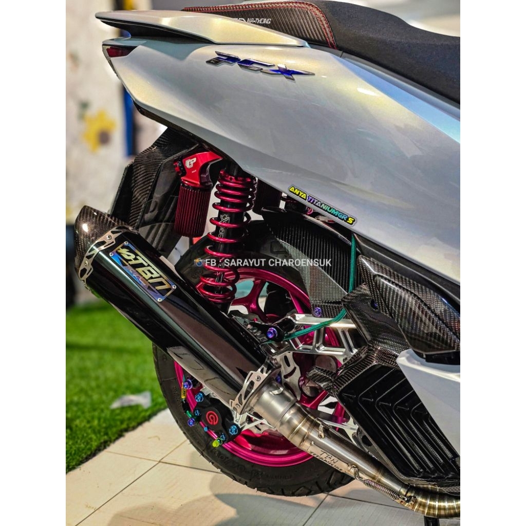 ท่อแท้ TBN นาโนไวท์ PCX CLICK160 XMAX ตรงรุ่นสำหรับปี 21-25