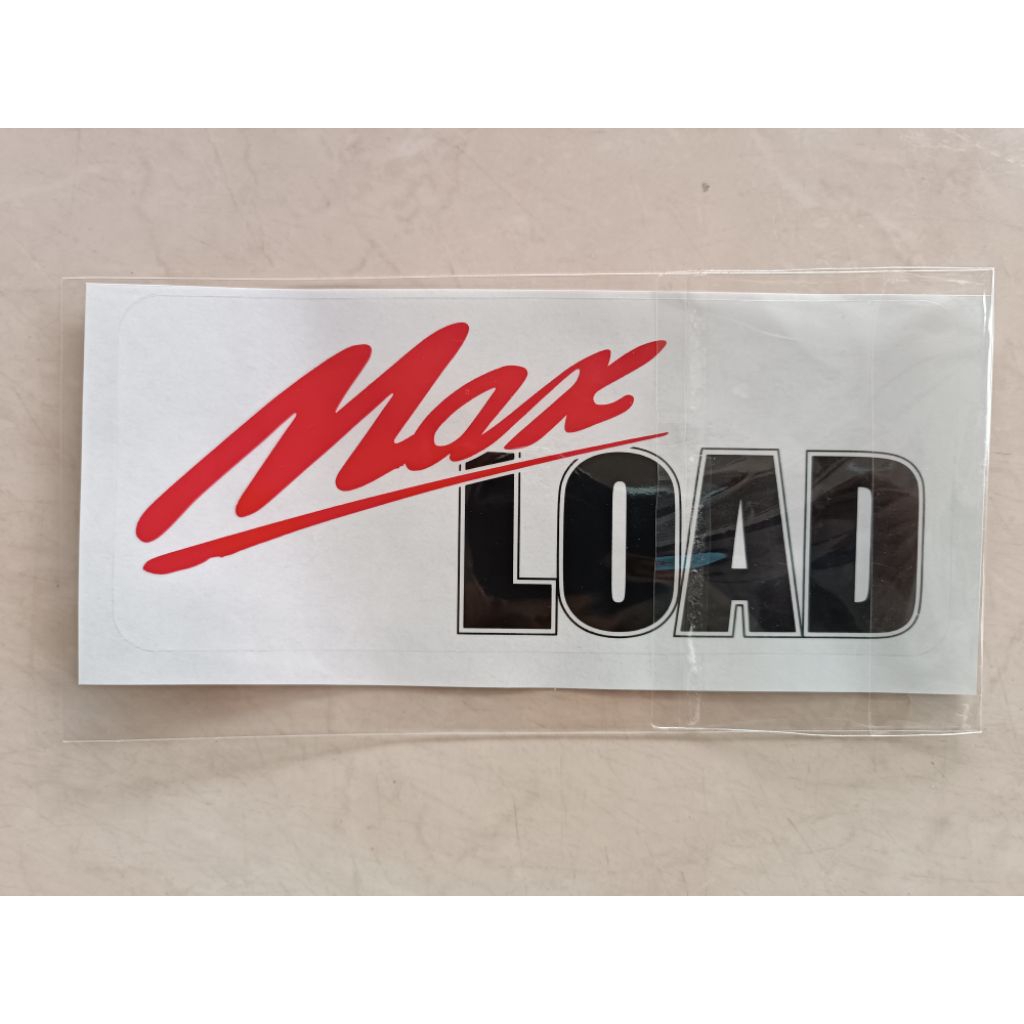 สติ๊กเกอร์ติดแผงหน้า MAX LOAD