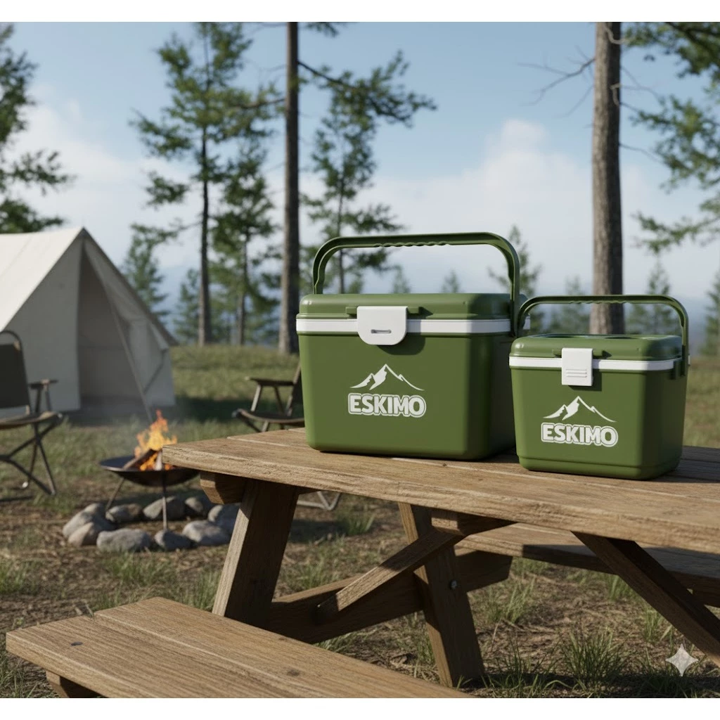 ESKIMO COOLER กระติกน้ำพลาสติก 9 ลิตร เก็บความเย็น 12 ชั่วโมง ถังน้ำแข็ง ทรงเหลี่ยม KC900 thumbnail 9