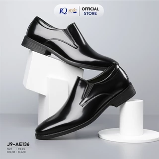 IQ STYLE รองเท้าคัทชูผู้ชายแบบสวม (หนังแก้ว) รหัส136