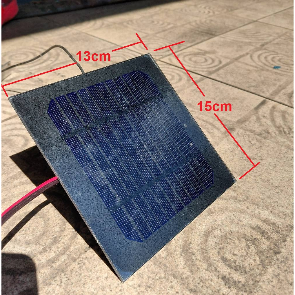 แผงโซล่าเซลล์ DIY 6.2v 1.5W  330mA แรงๆๆๆ