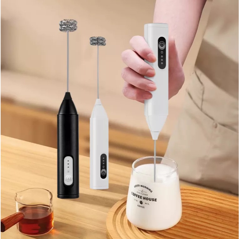 Frother นม USB ชาร์จ 3 ความเร็วโฟม Maker Coffee Whisk Mixer ไฟฟ้าเครื่องปั่นไข่ Beater ร้อนเครื่องมือทําอาหาร