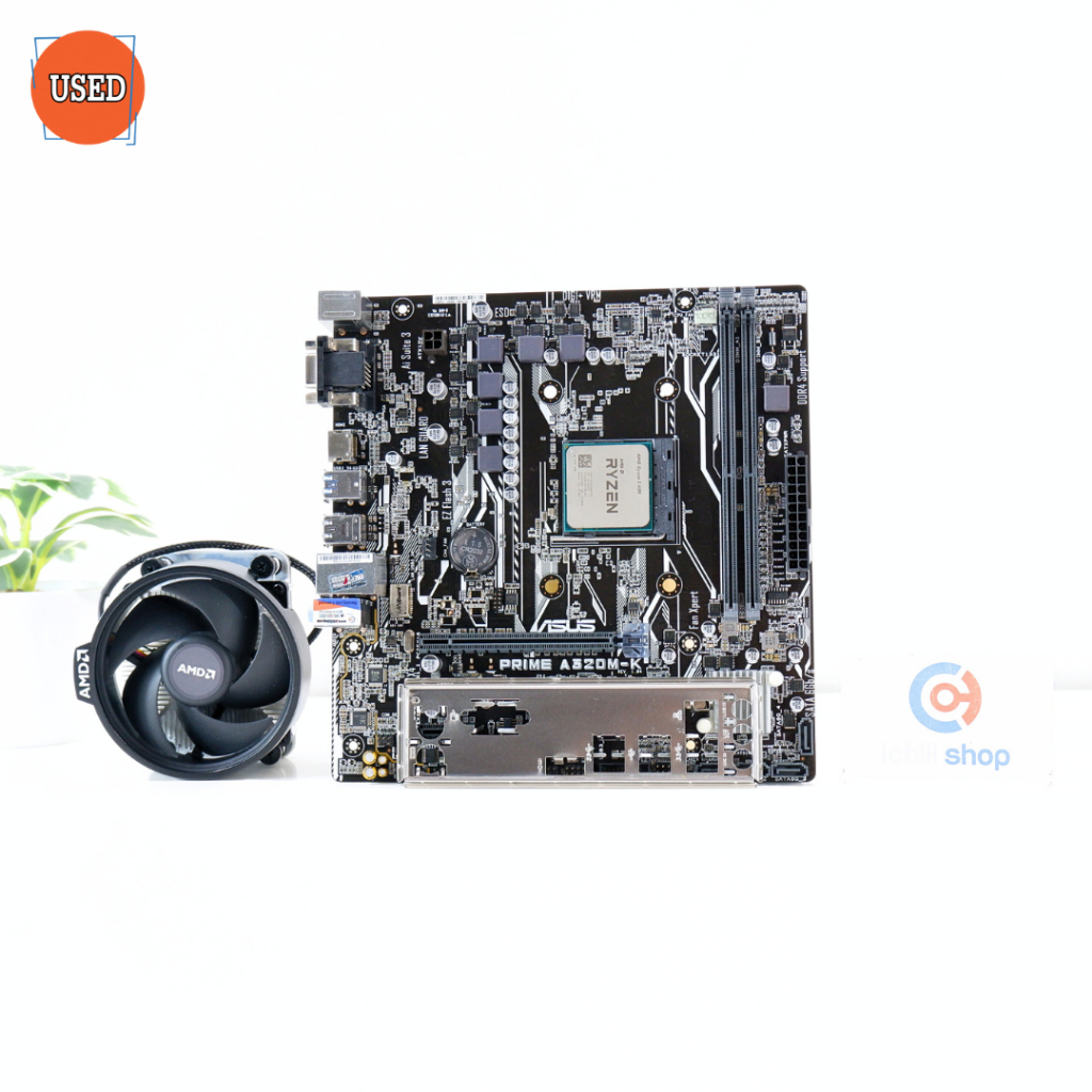 ชุดซีพียูพร้อมเมนบอร์ด CPU: AMD RYZEN 3 4100 + MB: ASUS PRIME A320M-K P16616