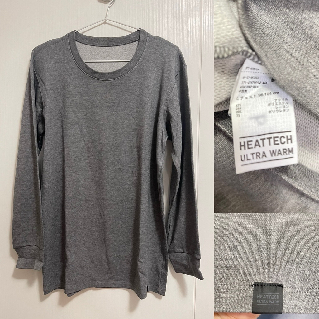 Uniqlo Heattech Ultra Warm สีเทา ผู้ชาย(อัลตร้า วอร์ม)