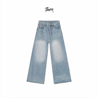 THEBOY-BLUESAL BAGGY JEANS กางเกงยีนส์ BAGGY ทรงกระบอกใหญ่