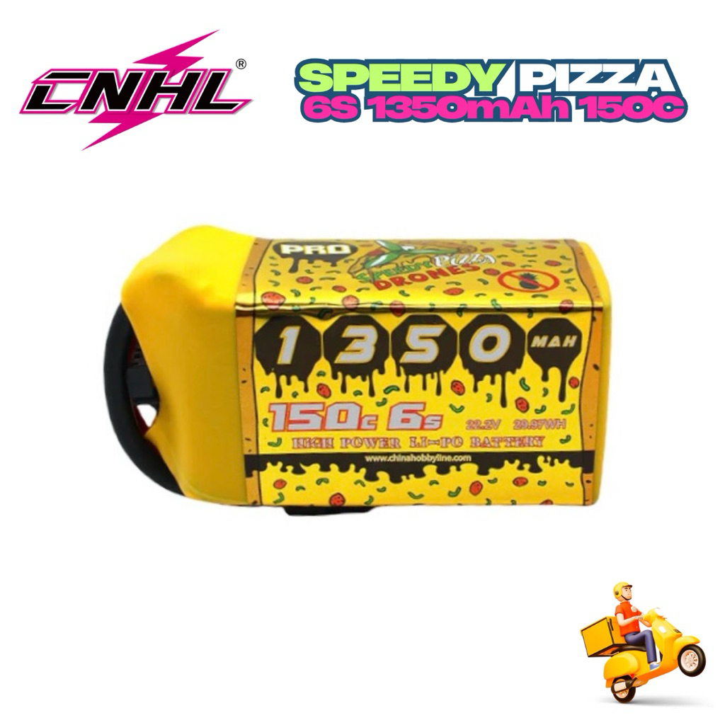 ⭐️CNHL Lipo 6S 22.2V 1350mAh 150C (XT60) Speedy Pizza Series Pro