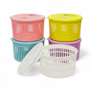 ตะกร้า เก็บหอม กระเทียม วัตถุดิบ เก็บของอเนกประสงค์ มีฝาปิด …