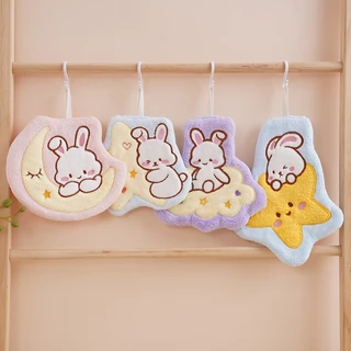 ShopAt.Two[NP-7157] ผ้าเช็ดมือการ์ตูนน่ารัก ผ้าเช็ดมือแบบแขวน ดูดซับน้ำแห้งเร็ว
