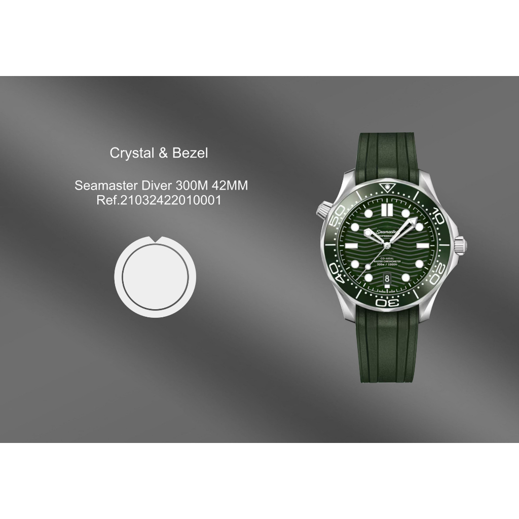 ฟิล์มกันรอยหน้าปัดนาฬิกา Seamaster Diver 300M 42MM Ref.21032422010001 (เฉพาะหน้าปัด)