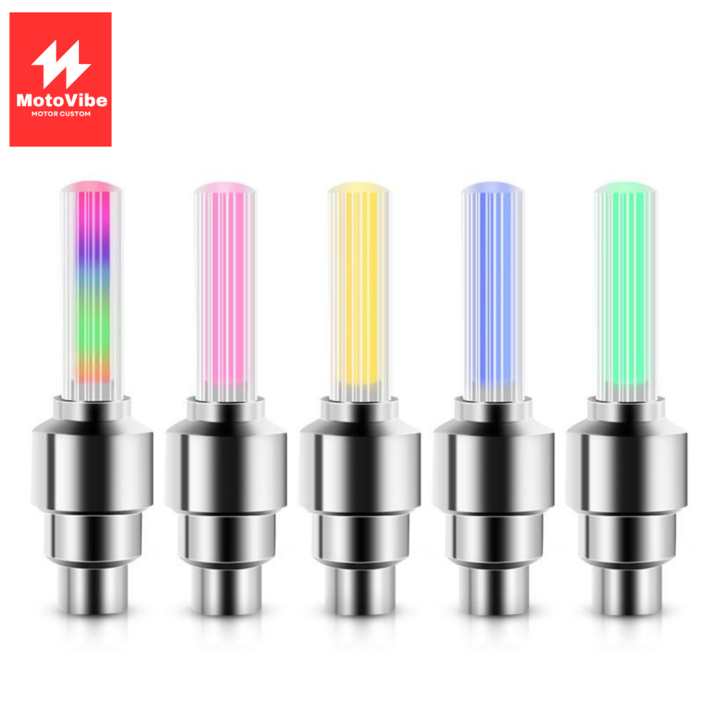 ไฟ LED จุกลมยาง ไฟติดล้อจักรยาน/มอเตอร์ไซค์/รถยนต์ เซ็นเซอร์อัตโนมัติ แสงสีสัน คละสี