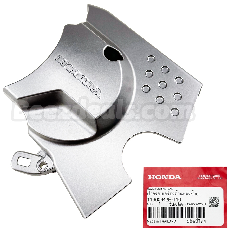 ฝาครอบเครื่องด้านซ้ายชิ้นหลัง ฝาครอบสเตอร์ (สินค้าแท้จากศูนย์) Honda CT125 ตัวใหม่ เจน 2
