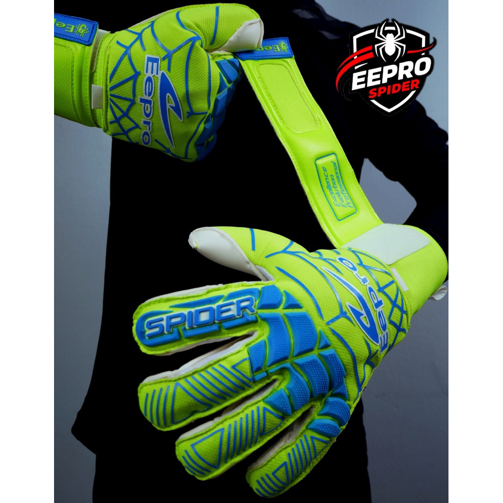 Eepro ถุงมือผู้รักษาประตู รุ่น SPIDER EG10R5S มีฟิงเกอร์เซฟ ถอดได้ 5 นิ้ว