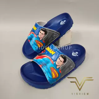 VIDVIEW มีส่งด่วน รองเท้าแตะเด็ก Adda 35B01 แบบสวม ไซส์ 25-35 ลาย Superman ลิขสิทธิ์แท้