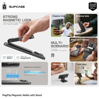 [ส่งทันที] SUPCASE MagFlip Magnetic Wallet with Stand กระเป๋าแม่เหล็กใส่บัตร [สินค้าแท้100% ผ่อน0% มีของแถม]