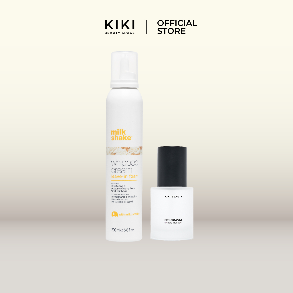 Value Pack : KIKI BEAUTY BELGRAVIA Hair Oil Treatment and milk_shake Whipped Cream
