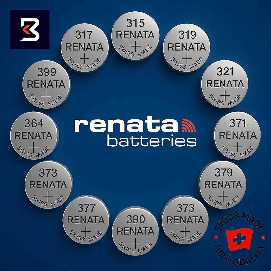 [มีครบทุกเบอร์] ถ่านนาฬิกา RENATA ถ่านกระดุม SR 315 317 319 321 364 371 379 390 373 377 399 395 SW W