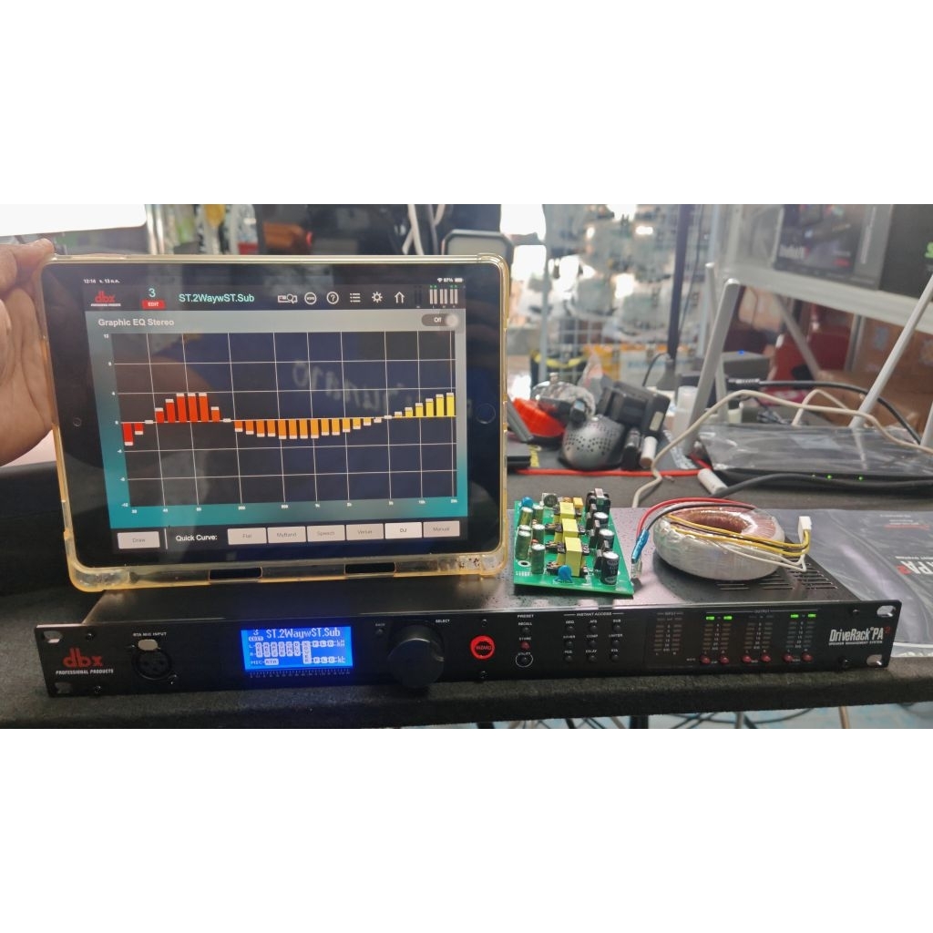 ครอสโอเวอร์ DBX DriveRack PA2​รุ่นSwitching​ #ตัวท็อปต่อ iPad