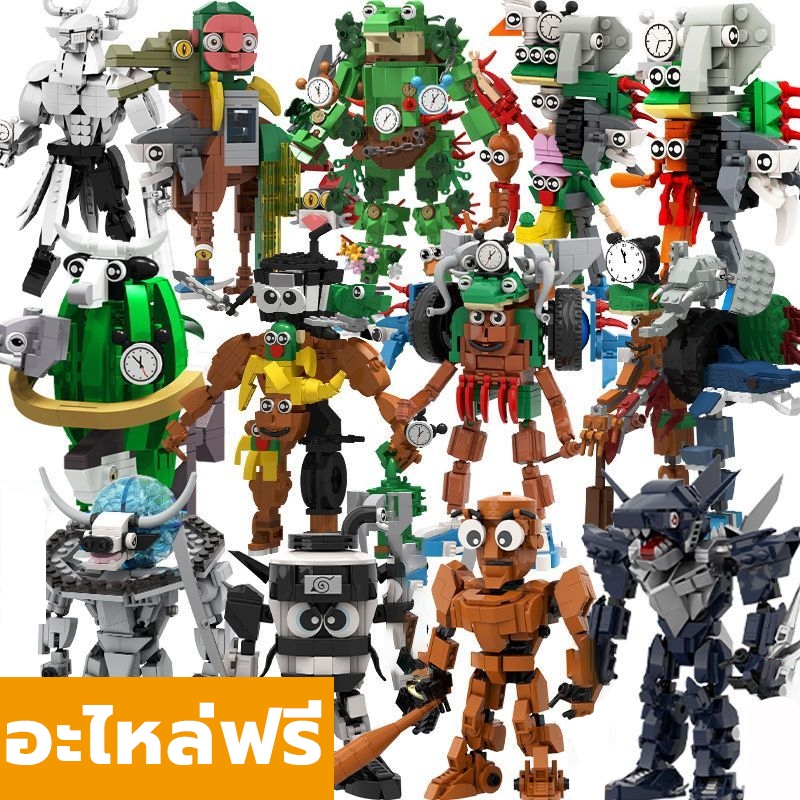 จัดส่งในวันเดียวกัน  tung tung tung sahur ตัวต่อ（ชุด 6 ชิ้น ） toy tralalero tralala building blocks