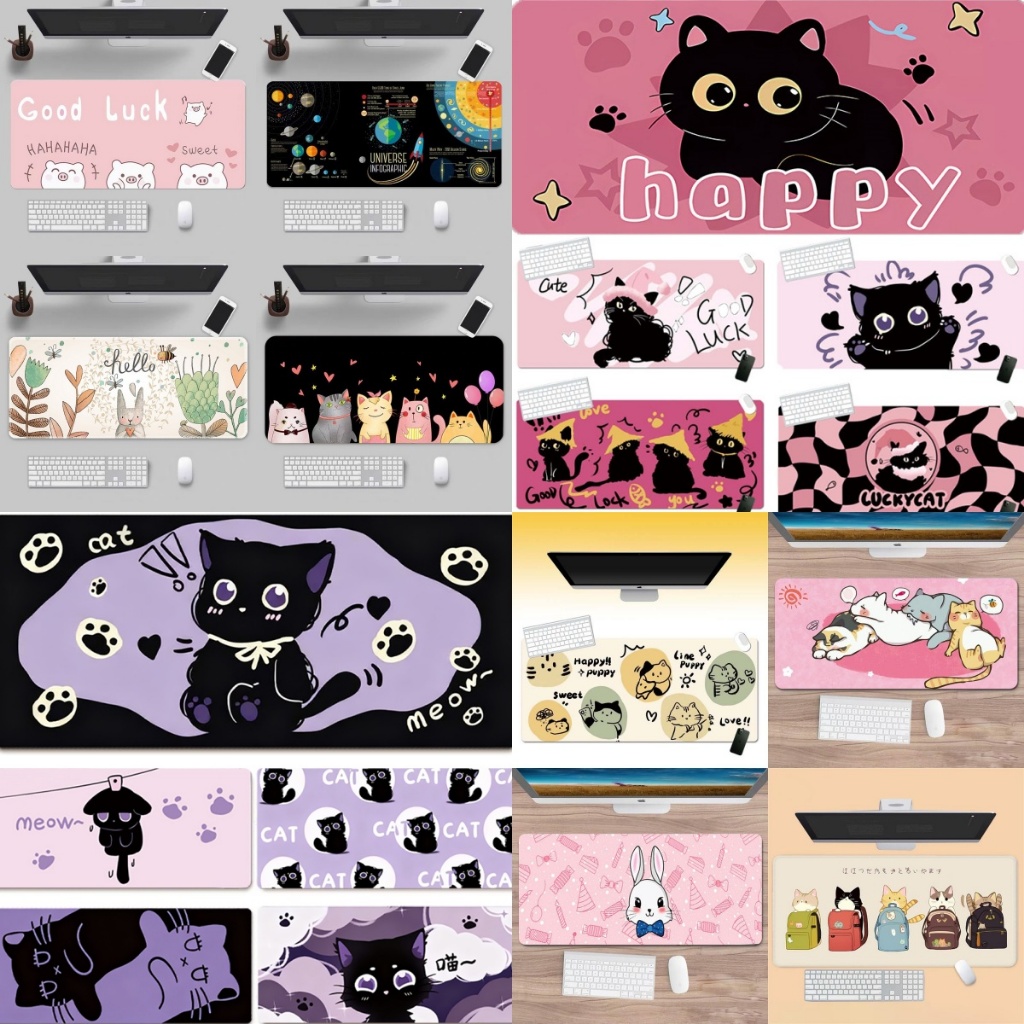 80X30CM mouse pad แผ่นรองเมาส์กันลื่นขนาดใหญ่พิเศษ หนาและกว้างขึ้น แผ่นรองโต๊ะคอมพิวเตอร์ แผ่นรองเล่นเกม  ที่รองเมาส์