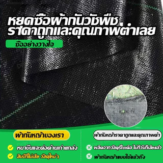 (หนาขึ้น) พลาสติกคลุมวัชพืช ผ้าคลุมหญ้า ผ่านการทดลองใช้งานจริง 1x5 1x10 2x50 1x100 2x100 3x50 กำจัดหญ้า พลาสติกคลุมดิน