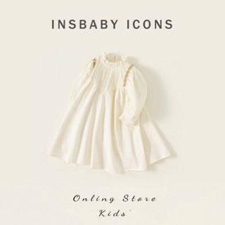 INSbaby🔥พร้อมส่ง🔥ชุดเดรส สำหรับเด็กผู้หญิง ลายดอกไม้ ใส่สบาย…