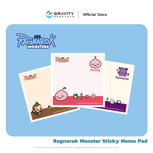 Ragnarok Monster Sticky Memo Pad