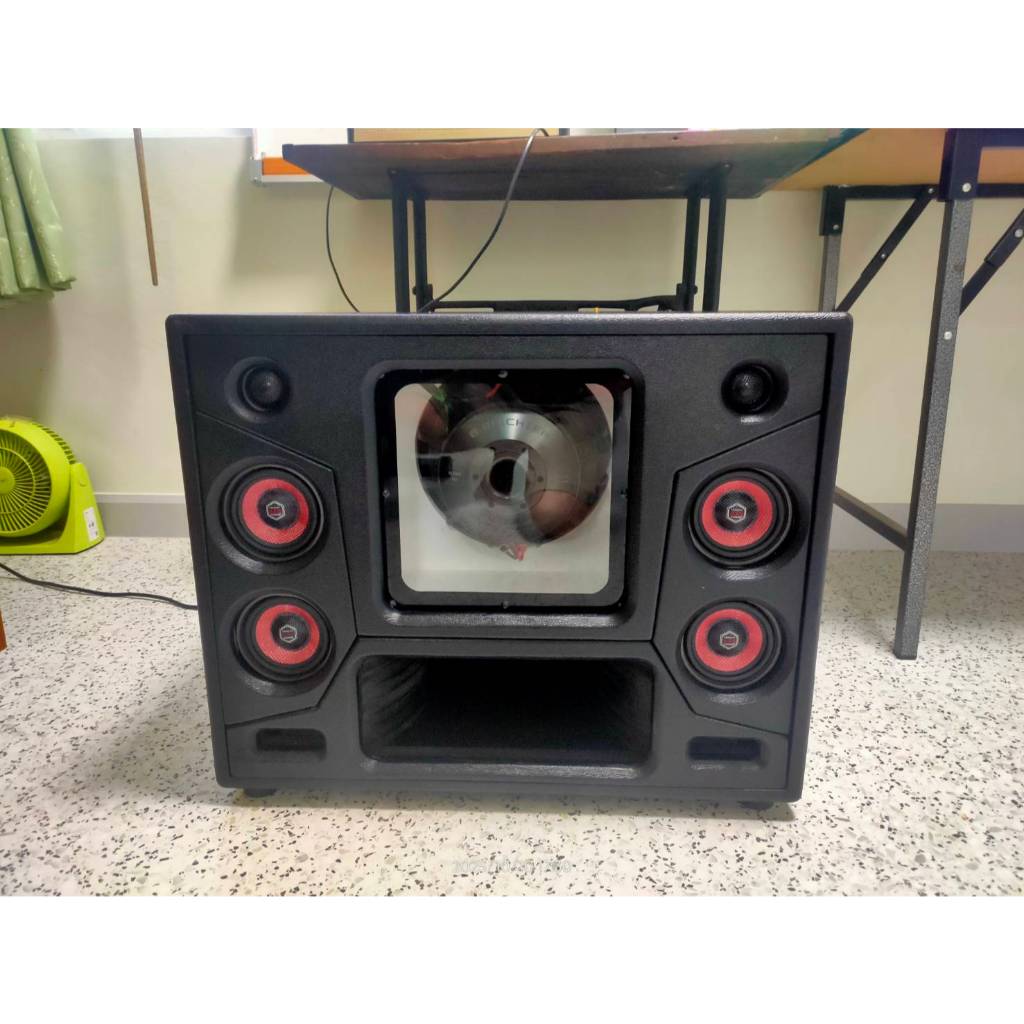 ลำโพงบลูทูธ DIY ซับเบส 10นิ้ว 8.9Richter แม่เหล็ก2ชั้น กลาง4นนิ้ว คาราโอเกะไฟสองระบบ  แท้100%