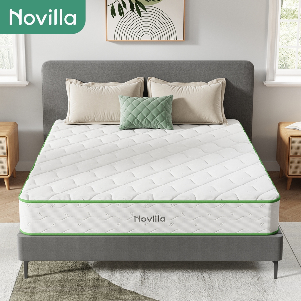 Novilla ที่นอน MetaDream คลื่นนุ่ม สปริงถุงไร้เสียง สัมผัสแบบเตียงน้ำ แถมฟรีหมอน หนา 8/10 นิ้ว รับปร