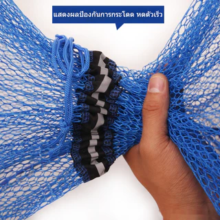 กระชังใส่ปลาทรงยาว กระชังใส่ปลา 40 cm x 2.5 m สแตนเลสแหวนคู่ป้องกันปลาหนาป้องกันการแขวนยางป้องกันปลา