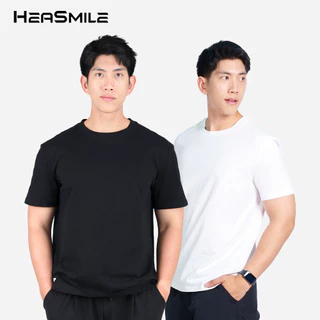 HeaSmile เสื้อยืด t-shirt cotton 100% เสื้อยืดหนา ระบายอากาศ ใส่สบาย (M-XXCMT)