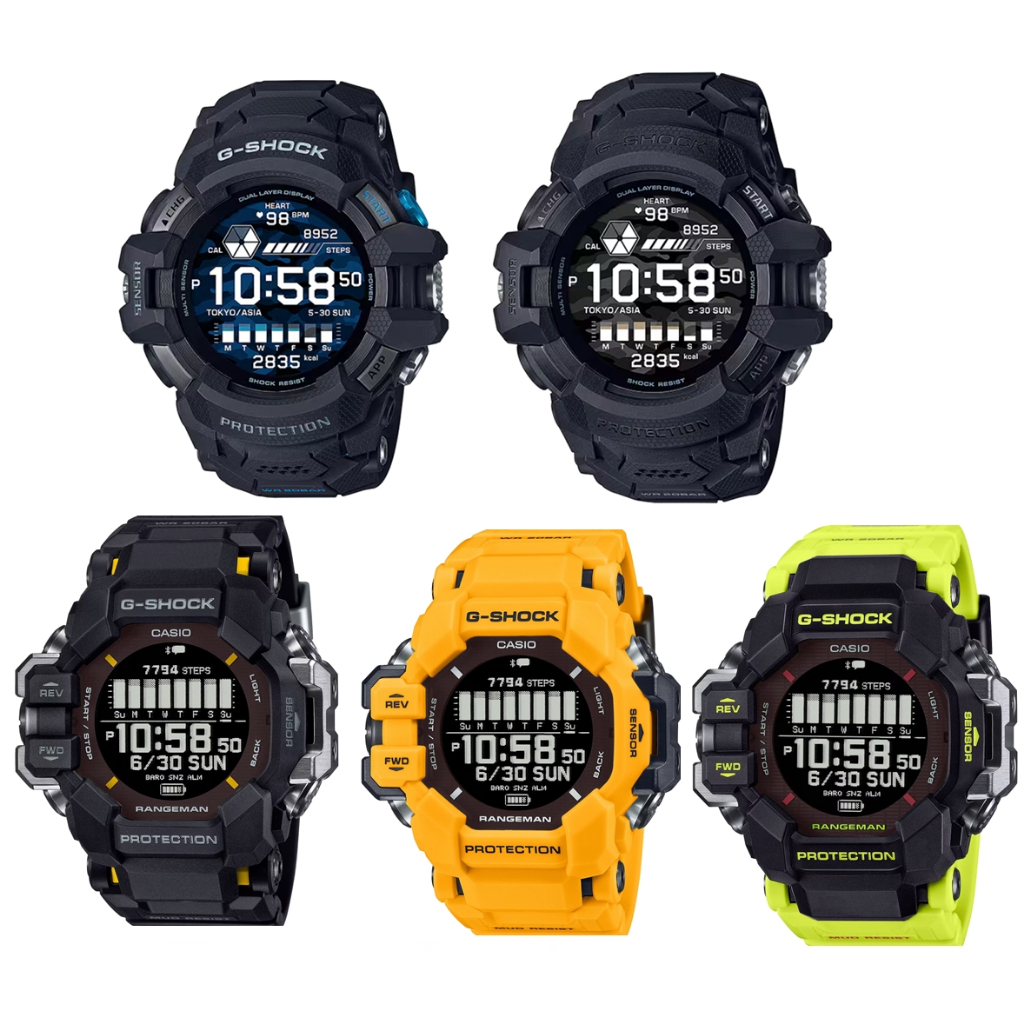 รุ่น TOP สุด G-SQUAD PRO GSHOCK   GPR-H1000-1 GSW-H1000 GPR-H1000 Rangman ออกกำลังกาย ประกันศูนย์ Cm