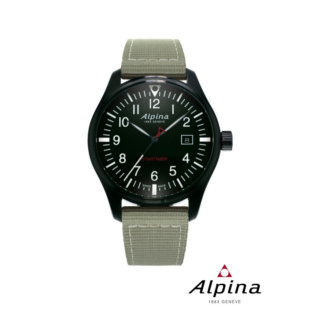 Alpina Quartz AL-240B4FBS6 STARTIMER PILOT Men's Watch ( นาฬิกาข้อมือผู้ชายระบบถ่าน )