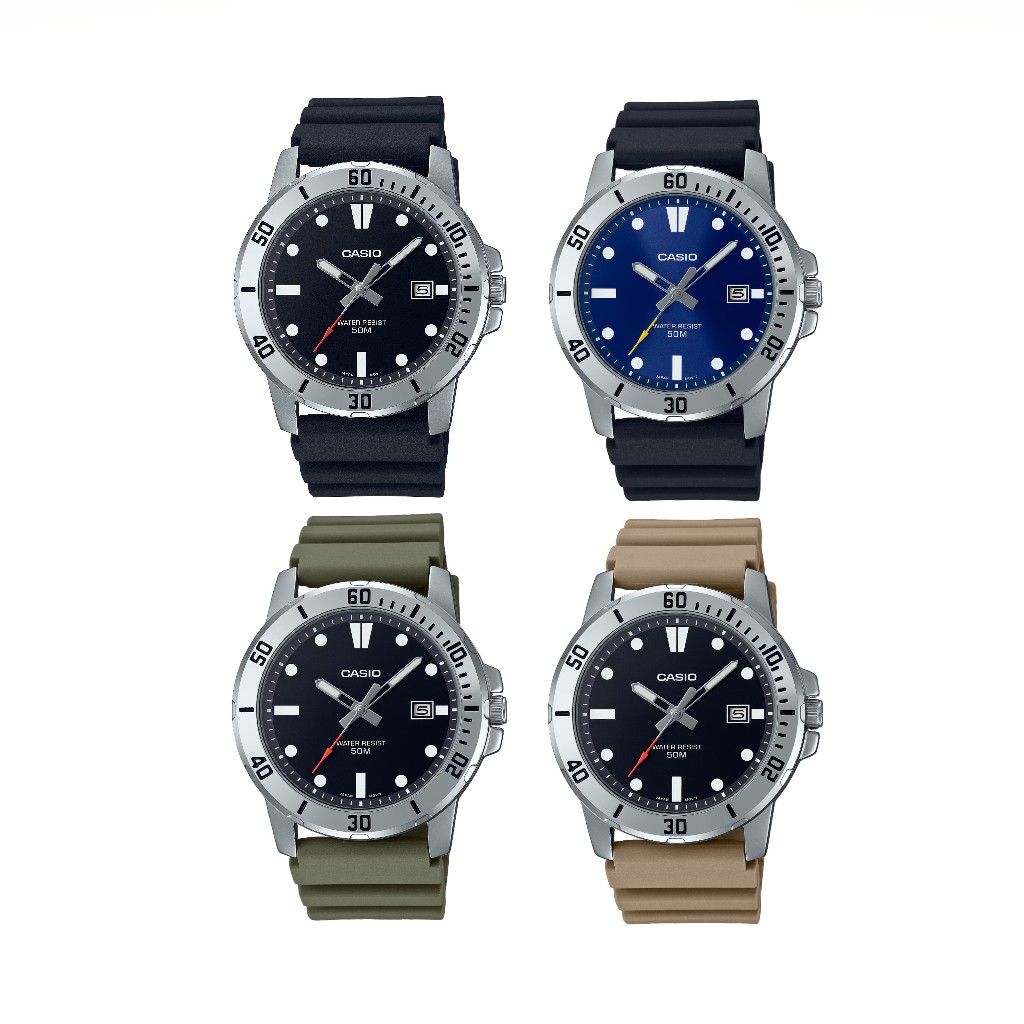 Casio นาฬิกาข้อมือผู้ชาย MTP-VD01-1EVUDF / MTP-VD01-2EVUDF / MTP-VD01-3EVUDF / MTP-VD01-5EVUDF Sporty Men's watch Quartz