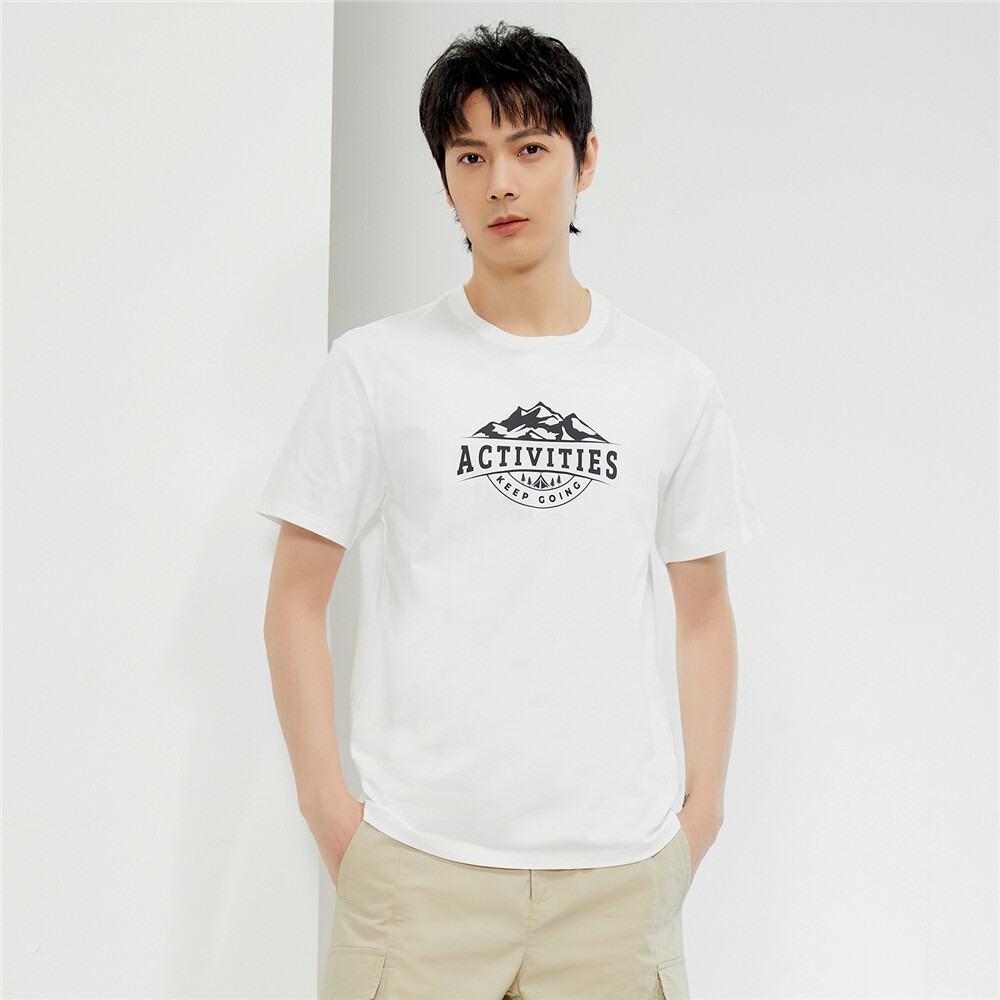 GIORDANO (Online Exclusive) เสื้อยืดผู้ชาย Men’s Printed Tee 13094203 B2