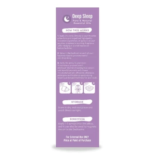 Deep Sleep 50 ml สเปรย์น้ำมันหอม 8 ชนิด โปร 3 ขวดพร้อมของแถมตัวช่วยคลายเครียด ผ่อนคลาย กลิ่นหอมยาวนานสมุนไพร by MorBank