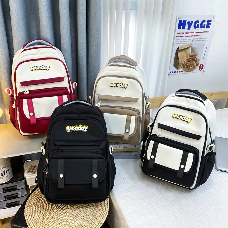 FASHION BUTLE กระเป๋าเป้ backpack | น้ำหนักเบาความจุขนาดใหญ่หลายกระเป๋ากระเป๋าเป้สะพายหลังกันน้ำ กระเป๋าสะพายหลัง