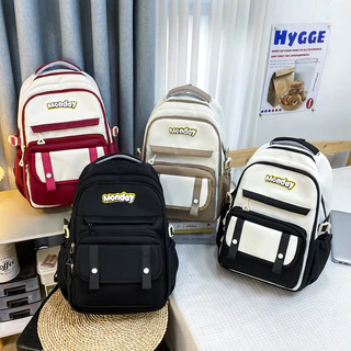 FASHION BUTLE กระเป๋าเป้ backpack | น้ำหนักเบาความจุขนาดใหญ่หลายกระเป๋ากระเป๋าเป้สะพายหลังกันน้ำ กระเป๋าสะพายหลัง