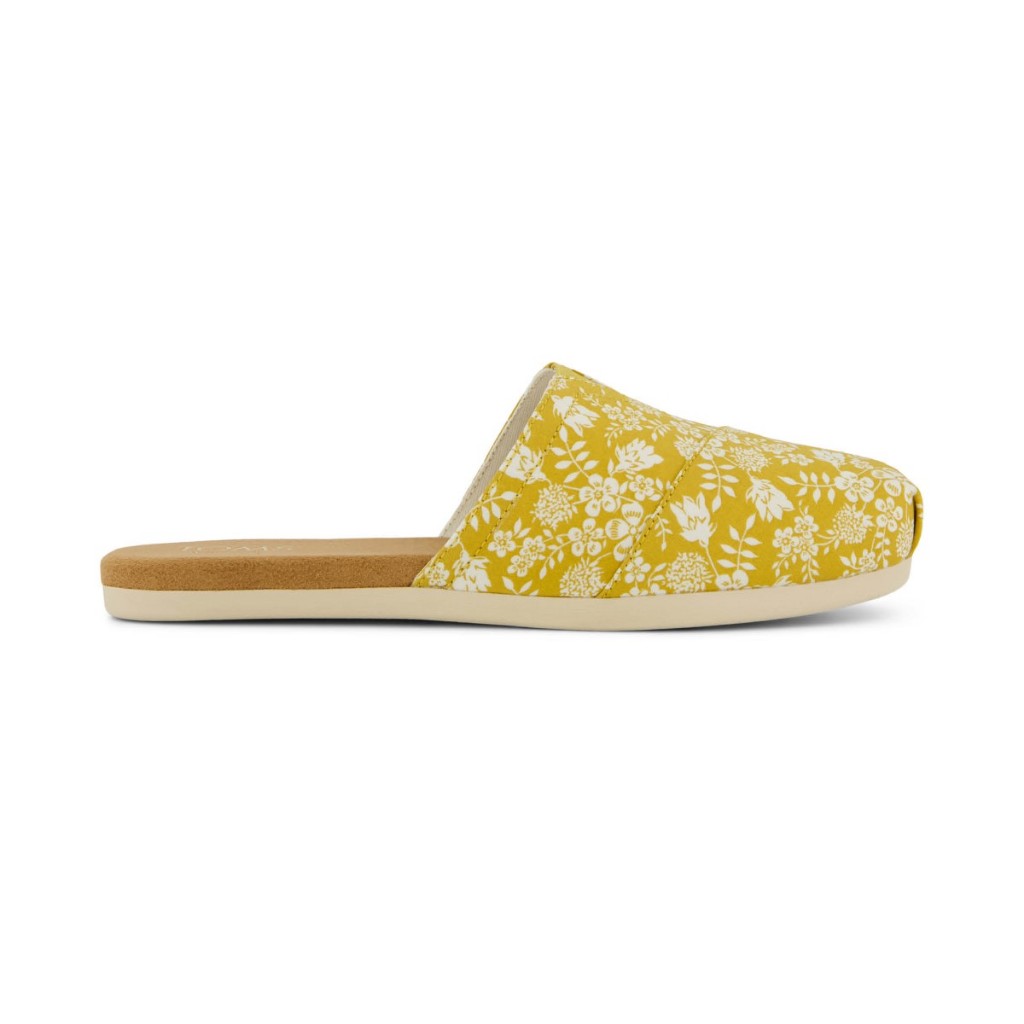 TOMS รองเท้าลำลองผู้หญิง รุ่น Alpargata Mule Golden Honey Edenham Shadow Print (CF) รองเท้าลิขสิทธิ์แท้
