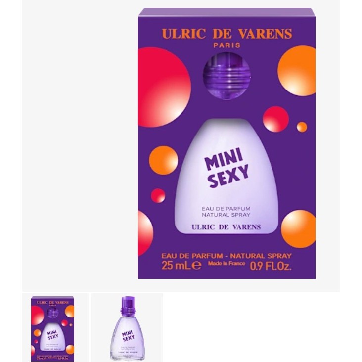 น้ำหอมผู้หญิง ULRIC DE VARENSMini Sexy Eau de Parfum, 25 ml นำเข้าจากเยอรมัน