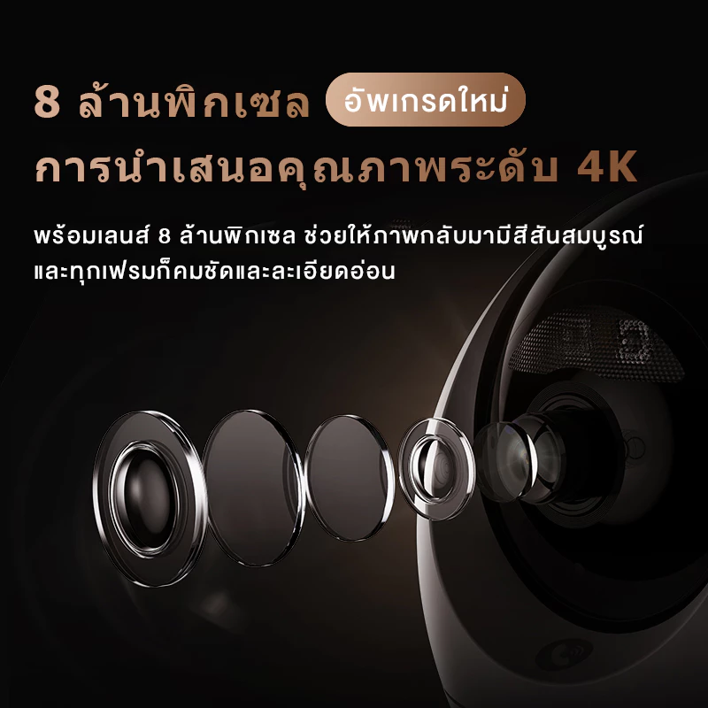 【มุมกว้างพิเศษ 360°】 กล้อง 360 องศา กล้องวงจร กล้องแอบ กล้องรูเข็ม ก้องวงจรปิด วงจรปิด 4k wifi camera mini camera thumbnail 9