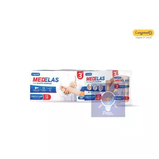 ผ้าพันเคล็ด ผ้ายืดพันเคล็ด สีเนื้อ Longmed Medelas Elastic Bandage [ขนาด 1 ม้วน]