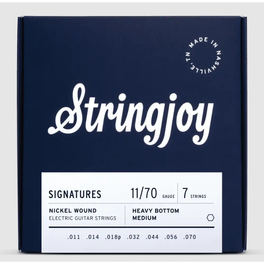 Stringjoy Signatures สายกีตาร์ไฟฟ้า 7 สาย เบอร์ 11 – 70 (7 string set) US Made