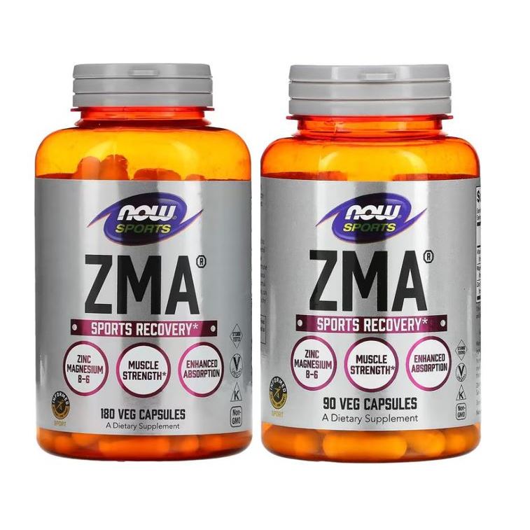NOW Foods, Sports, ZMA, Sports Recovery, 90 / 180 Veg Capsules