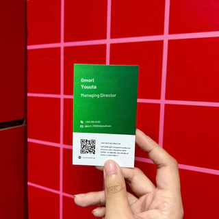 **1กล่อง100ใบ** ถูกมาก!! รับผลิต นามบัตร แบบเร่งด่วน ขนาด9x5cm กระดาษอาร์ตการ์ด 260แกรม พิมพ์4สี