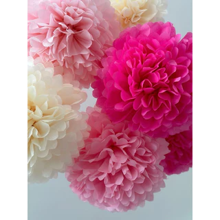 ดอกไม้กระดาษ ตกแต่ง งานรื่นเริง ดอกไม้ DIY